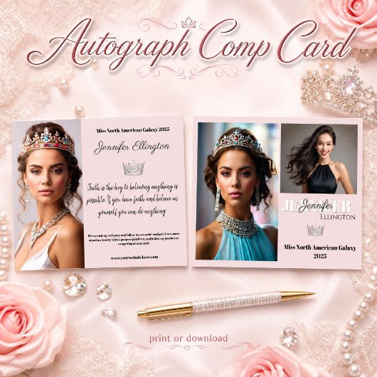 Pageant Essentials Handtekening Comp Kaart