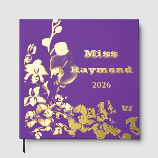 Pageant Foil Orchidées Crown Scrapbook (Recto)
