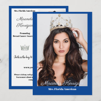 Pageant Foto Autograph Kaart Border Sjabloon