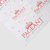 Pageant logo kerstpatroon tissuepapier (Detail)