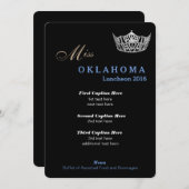 Pageant Luncheon Program Kaart (Voorkant / Achterkant)