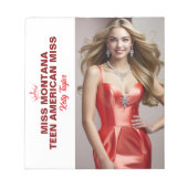 Pageant Perfect Titleholder Autograph Notepad Notitieblok (Voorkant)