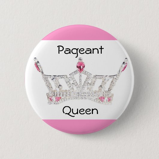 PAGEANT QUEEN Button / Pin (Voorkant)