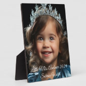 Pageant Queen Plaque Fotoplaat (Zijkant)