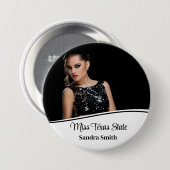 Pageant Queen Ronde Button 7,6 Cm (Voorkant /achterkant)