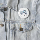 Pageant Royalty-Button, speld Ronde Button 5,7 Cm (In situ)