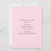 Pageant Sash & Tiara Birthday Party Uitnodiging (Achterkant)