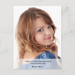 Pageant Sponsor Foto Briefkaart