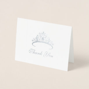 Pageant Tiara bedankkaart Folie Kaarten