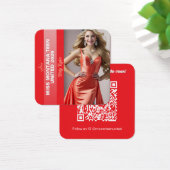 Pageant Titleholder Profile Card | Color Pop Red (Bureau)