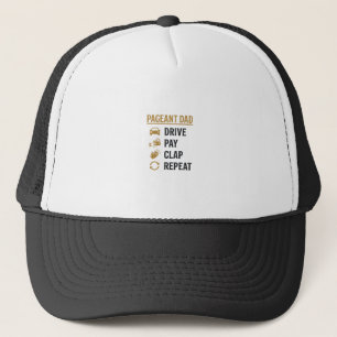 Pageant Vader Rij Betalen Klap Herhaal T-shirt Ont Trucker Pet