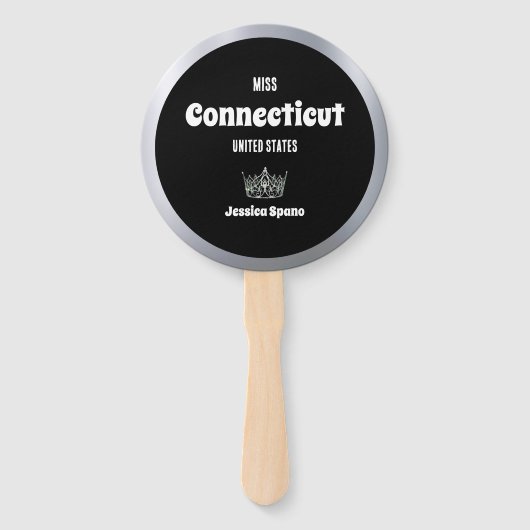 Pageant-ventilatorgolven | Silver Shine Set van 10 Handwaaier (Achterkant)