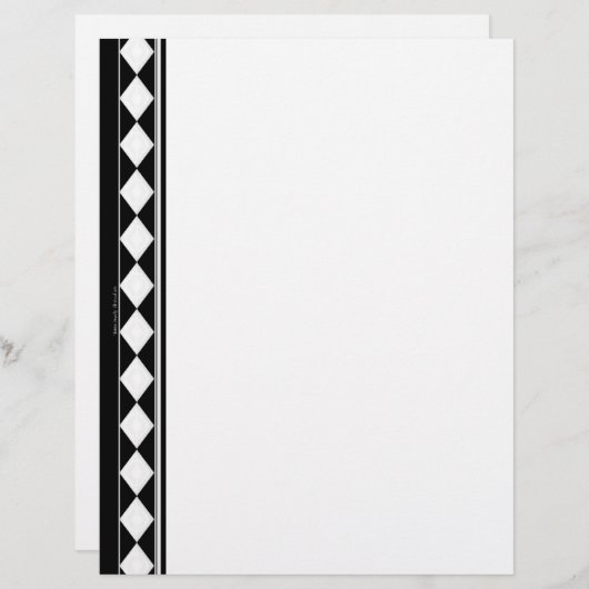 pages classeur en diamant noir non (Devant / Derrière)