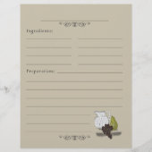 Pages de Classeur de la recette de l'illustration  (Devant)