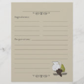 Pages de Classeur de la recette de l'illustration  (Dos)