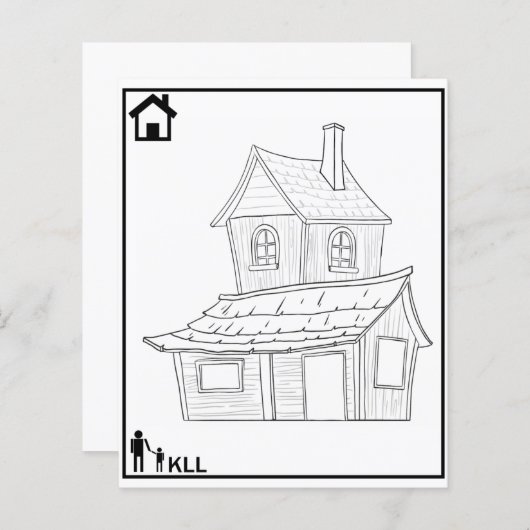 pages de coloriage (Devant / Derrière)