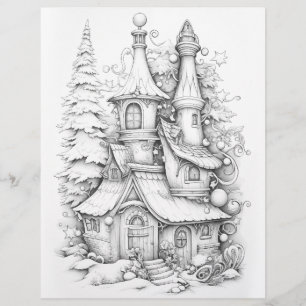 Pages de coloriage de Noël, affiches de coloriage 