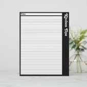 Pages de conseils de cuisine (vierge) (Debout devant)