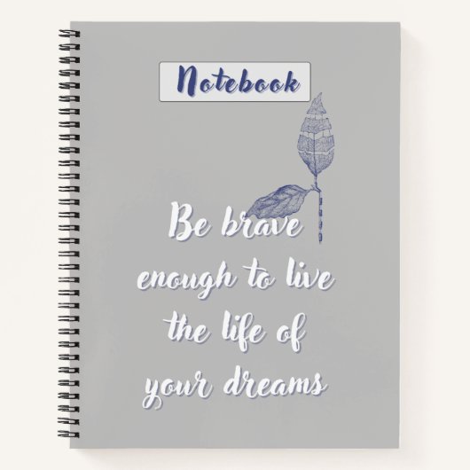 Pages de journal minimalistes avec motivation (Devant)