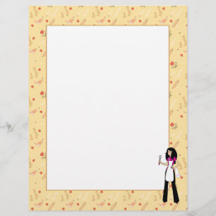 Pages de la recette de fille illustrées