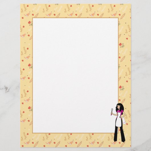 Pages de la recette de fille illustrées (Devant)