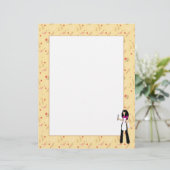 Pages de la recette de fille illustrées (Debout devant)