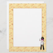 Pages de la recette de fille illustrées (Devant / Derrière)