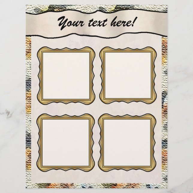 Pages de mise en page du bloc-notes - Burlap (Devant)