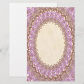 Pages de papeterie vintage en dentelle Mariage vio (Devant / Derrière)