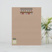 Pages de recette de Cuisine de bas de page (Lined) (Debout devant)