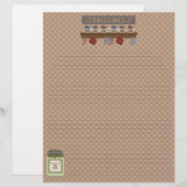 Pages de recette de Cuisine de bas de page (Lined) (Devant / Derrière)