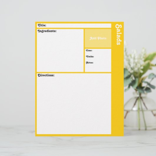 Pages de recette (Jaune) (Debout devant)