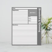 Pages de recette liées (Gris) (Debout devant)