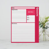 Pages de recette liées (Magenta) (Debout devant)