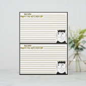 Pages de recette pour le Classeur de recette (Debout devant)