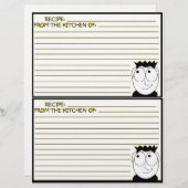 Pages de recette pour le Classeur de recette (Devant / Derrière)