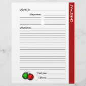 Pages de recette recto-verso de NOËL (Devant)