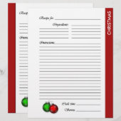Pages de recette recto-verso de NOËL (Devant / Derrière)