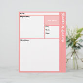 Pages de recette (rose) (Debout devant)