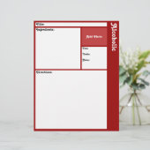 Pages de recette (rouge foncé) (Debout devant)