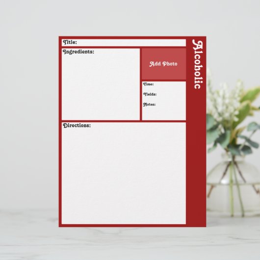 Pages de recette (rouge foncé) (Debout devant)