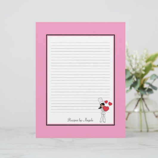 Pages de recette super mignonnes liées (Debout devant)