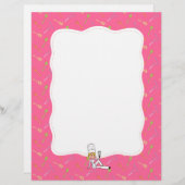 Pages de recettes d'art de cuisine avec bordure (Devant / Derrière)