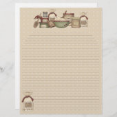 Pages de recettes de grand-mère (Lined) (Devant / Derrière)