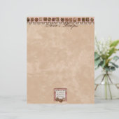 Pages de recettes de prière et de chocolat pour le (Debout devant)