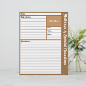 Pages de recettes liées (Brown) (Debout devant)