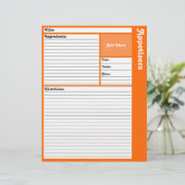 Pages de recettes liées (orange) (Debout devant)