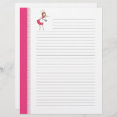 Pages de recettes lignées d'art rétro pour femmes (Devant / Derrière)