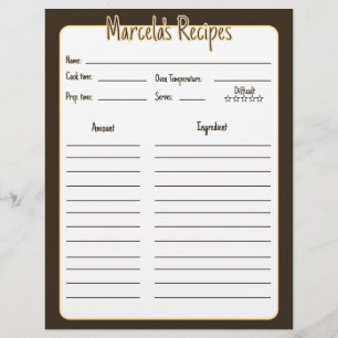 Pages de recettes mexicaines florales minimalistes