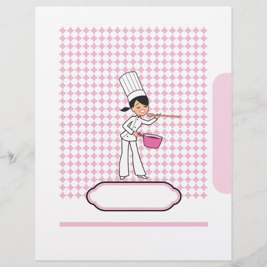Pages de recettes personnalisées - Thème Chef (Devant)